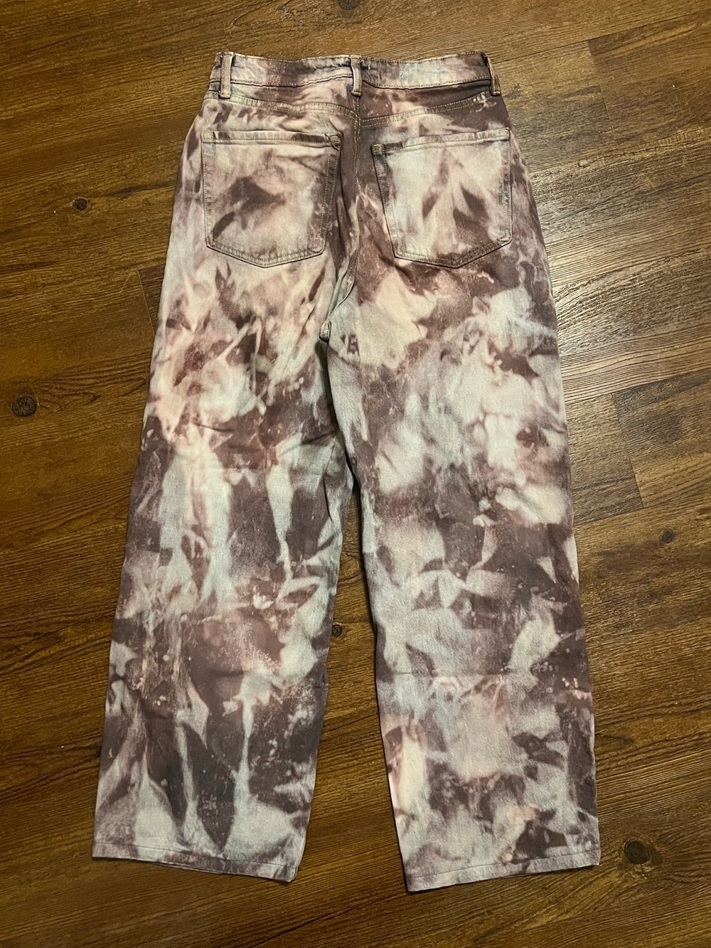 Wild Fable Baggy High Rise Wide Leg Acid Wash Grunge Ripped Jeans Size 6/28R - Picture 2 of 10